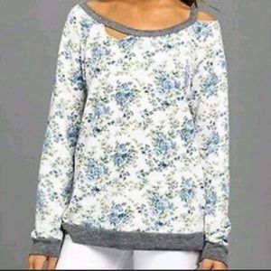 Distressed chaser sweatshirt